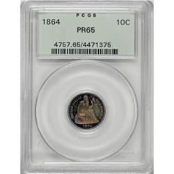 1864 10C PR65 PCGS