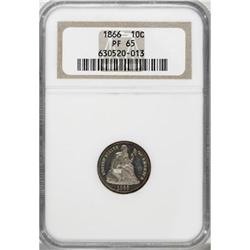1866 10C PR65 NGC
