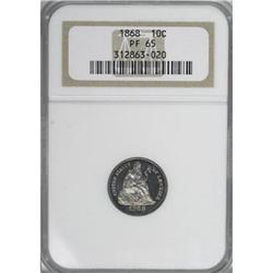 1868 10C PR65 NGC