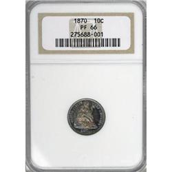 1870 10C PR66 NGC