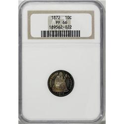 1872 10C PR66 NGC