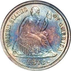 1873 10C Arrows PR66 NGC