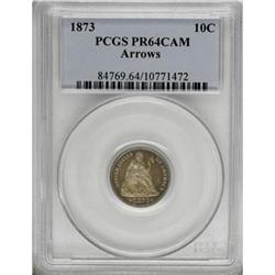 1873 10C Arrows PR64 Cameo PCGS