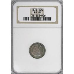 1876 10C PR64 NGC
