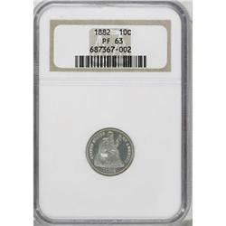 1882 10C PR63 NGC