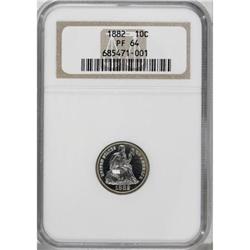 1882 10C PR64 NGC