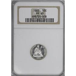 1883 10C PR65 NGC