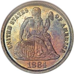 1884 10C PR67 NGC
