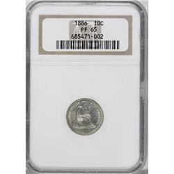 1886 10C PR65 NGC