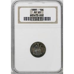 1889 10C PR65 NGC