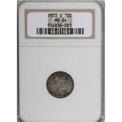 1903-S 10C MS64 NGC