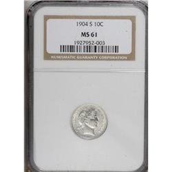 1904-S 10C MS61 NGC
