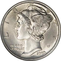 1919-S 10C MS65 Full Bands NGC