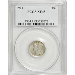 1921 10C XF45 PCGS