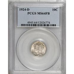 1924-D 10C MS64 Full Bands PCGS