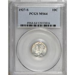 1927-S 10C MS64 PCGS