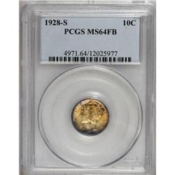 1928-S 10C MS64 Full Bands PCGS