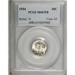 1934 10C MS67 Full Bands PCGS
