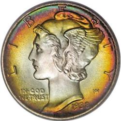 1938 10C MS68 Full Bands PCGS