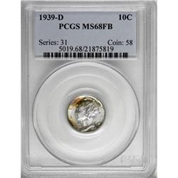 1939-D 10C MS68 Full Bands PCGS
