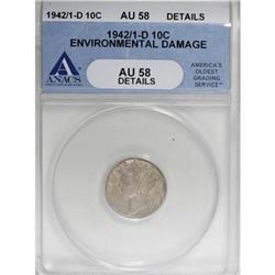 1942/1-D 10C AU58 ANACS