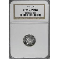 1951 10C PR69 Cameo NGC