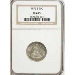 1875-S 20C MS63 NGC
