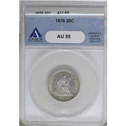 1876 20C AU55 ANACS