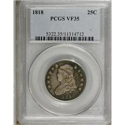 1818 25C VF35 PCGS