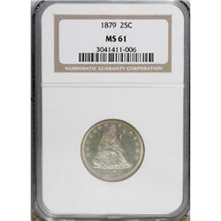 1879 25C MS61 NGC