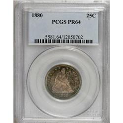 1880 25C PR64 PCGS