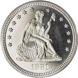 1880 25C PR65 Cameo PCGS