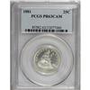 Image 1 : 1881 25C PR63 Cameo PCGS