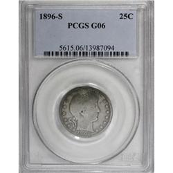 1896-S 25C Good 6 PCGS