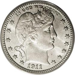 1911-S 25C MS66 PCGS