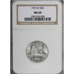 1915-D 25C MS64 NGC