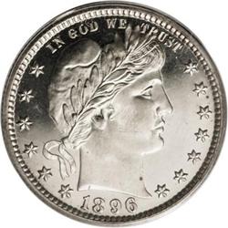 1896 25C PR65 Cameo PCGS