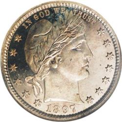 1897 25C PR67 Cameo NGC