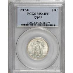 1917-D 25C Type One MS64 Full Head PCGS