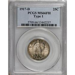 1917-D 25C Type One MS66 Full Head PCGS