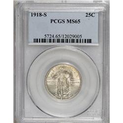 1918-S 25C MS65 PCGS