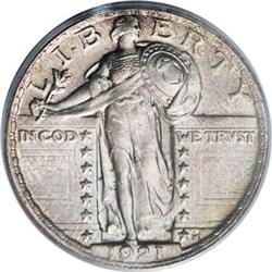 1921 25C MS64 PCGS
