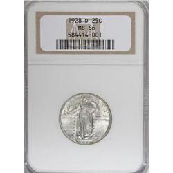 1928-D 25C MS66 NGC