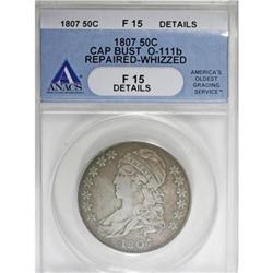 1807 50C Bearded Goddess ANACS O-111b