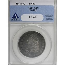 1811 50C Large 8 XF40 ANACS
