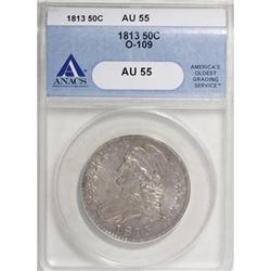 1813 50C AU55 ANACS