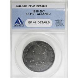 1818 50C XF40 Details ANACS O-110