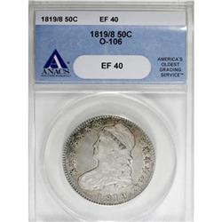 1819/8 50C Large 9 XF40 ANACS O-106