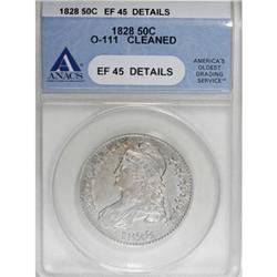 1828 50C Square Base 2, Small 8, Large Letters