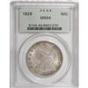 Image 3 : 1829 50C Large Letters MS64 PCGS